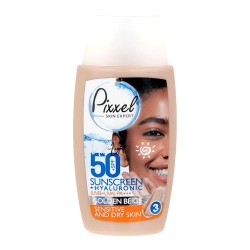 ضد آفتاب رنگی پوست خشک +SPF50 بژ طلایی پیکسل