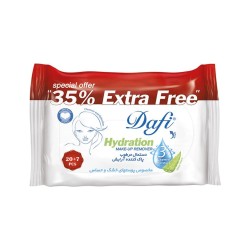 دستمال مرطوب پاک کننده آرایش اکسترا 27 برگی (20 + 7 رایگان) دافی